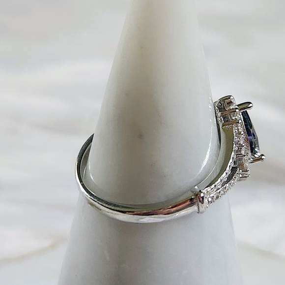 NWT Ryze Mystic Crystal White Frost CZ .925 Sterling Silver Ring - Size 9 - Picture 8 of 12